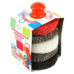 Губка для посуды 5шт 