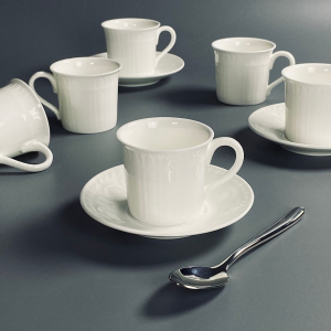 225-066 Кофейный набор 12пр. 120мл  СЕРЕНА в под.уп.(х6)Костяной фарфор