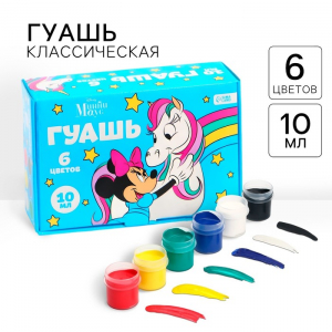 УЦЕНКА Гуашь 6 цветов по 10 мл «Единорог», Мышка