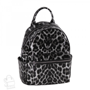 Рюкзак женский кожаный 9154-1 l.black white Safenta