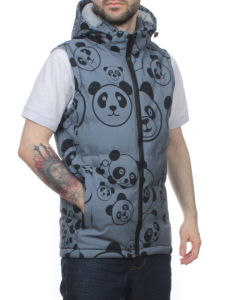 2120 GRAY Жилет мужской (100 гр. синтепон)