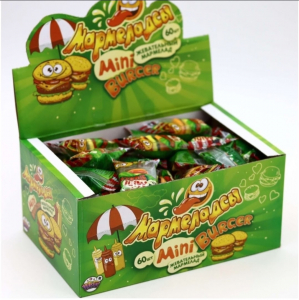 Канди жевательный Мармеладсы в деле мини Бургер