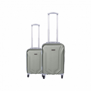 Набор чемоданов QUARTS бежевый MS ABS-пластик с одинарными колёсами 2шт