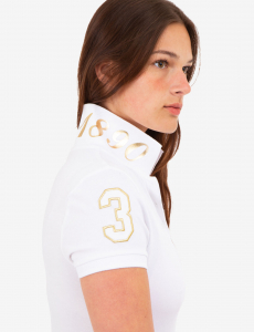 USPA METALLIC PRINT POLO SHIRT