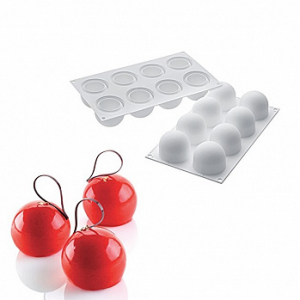 Форма силиконовая Silikomart Бомбафлекс Трюфель 3D, 8 ячеек