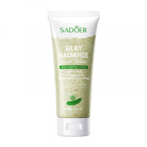 Скраб для лица с огурцом и AHA кислотой SADOER Silky Radiance, 100 гр