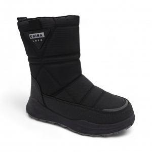 Ботинки мембранные на меху ХМ955-3-1 черные