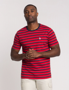 YARN DYE STRIPE JERSEY T-SHIRT