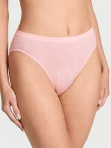 Seamless Heart Stripe High-Leg Brief Panty