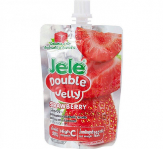 Желе клубника, коллаген витамин С и кокосовое желе Jele Beauty, 125 гр