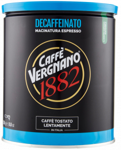 Кофе молотый без кофеина Vergnano Espresso — декофеинизированный итальянский кофе 250 г