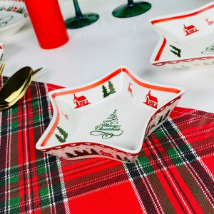 164-052 Глубокое блюдо 14,5см НОВЫЙ ГОД в под.уп.(х48)Фарфор