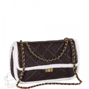 Сумка женская кожаная 8639VG coffee Vitelli Grassi