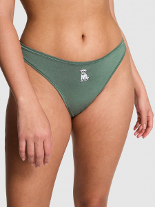 Cotton High-Leg Thong Panty