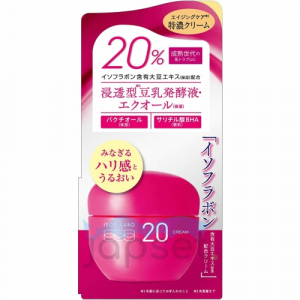 Meishoku Isof-Labo 20% Cream Увлажняющий крем для зрелой кожи лица, с изофлавонами сои и бакучиолом, с ароматом граната, 40 гр