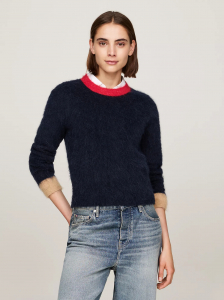 Alpaca-Wool Crewneck Sweater