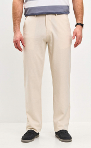 Брюки лен F511-0851 l.beige