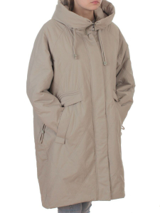 8010 BEIGE Куртка демисезонная женская (100 гр. холлофайбер)