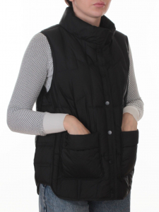 H24-333 BLACK Жилет утепленный женский (утиный пух)