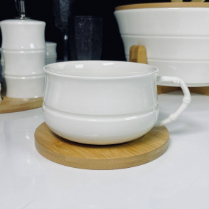 140-181 Бульонница 500мл на подставке BAMBOO в под.уп.(х24)Фарфор