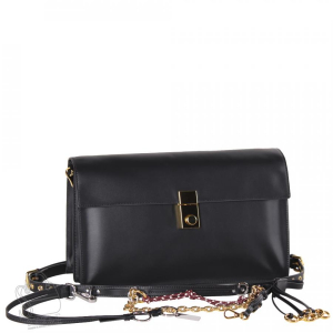 Сумка женская кожаная 1430TH black Polina&Eiterou