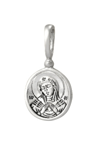 Образ (БМ Семистрельная) из серебра частичное чернение литье