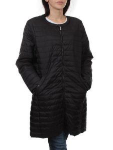 K-528 BLACK Куртка демисезонная стеганая женская (70 гр. холлофайбер)