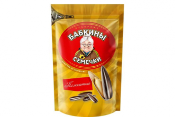 «Бабкины семечки», семечки полосатые, жареные, 240 г