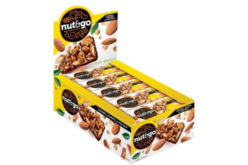 «Nut&Go», батончик миндальный, 34 г (упаковка 18 шт)