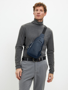 Мужская кожаная сумка Richet 2411LN 357 Синий