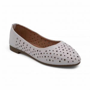 Женские балетки D1-3 белые