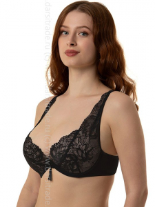 Бюстгальтер №10350 Античная заря Черный ВЛ25 Lengy Дроп пуш-ап