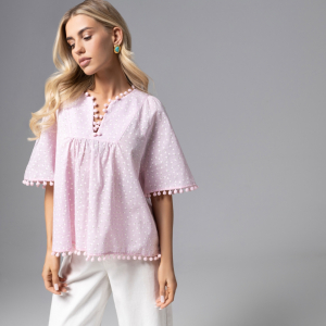 Блуза из 100% хлопка, Летний фольклор