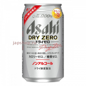 Asahi Dry Zero 0,0 Пиво безалкогольное, ж\б, 350 мл (4904230029991)