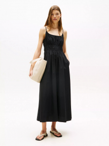 Sleeveless Smocked Midi Dress