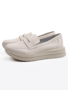 06-SD4-1D BEIGE Туфли летние женские (натуральная кожа)
