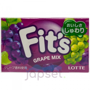 Lotte FIT`S Grape MIX Резинка жевательная, 24,6 гр