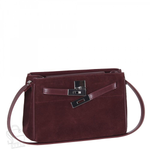 Сумка женская кожаная 6463BDAA wine red Baidou
