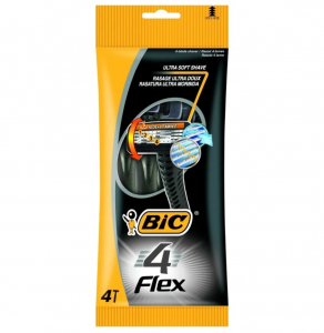 Bic Flex4 однор.станки 4шт в пакете