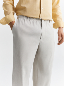 Брюки со льном