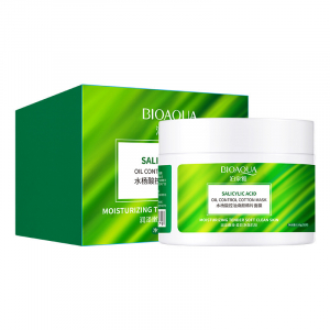 Пилинг-пэд с салициловой кислотой BIOAQUA Salicylic acid oil control cotton mask, 110гр/55шт