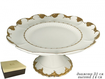 666-358 Тортовница на ножке 31 см  АЗАЗЕЛЬ в под.уп.(х4)