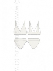 Купальник 2327 Elegante 2024 Sisi Дроп триангл слип