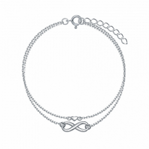 браслет родированный серебро 925*