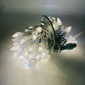 Гирлянда уличная белый провод Шишки 10 м (арт. XL-2-100L)