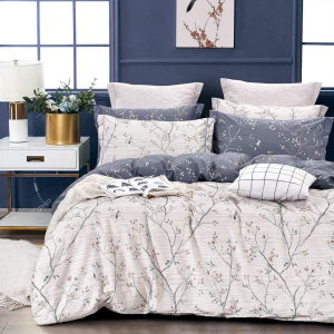 Полукомплект пододеяльник 200х200 и 2 наволочки 70х70 Пробуждение весны поплин