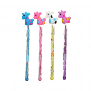 Карандаш - прикол Calligrata «Жираф», секционный, МИКС