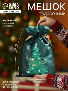 Мешок подарочный новогодний «Новогоднее чудо», 30?45 см