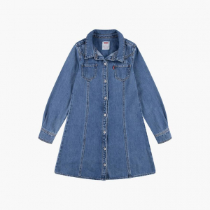 Western Denim Shirt Dress Big Girls 7-16