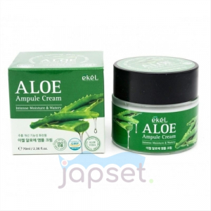 Ekel Ampule Cream Aloe Крем для лица ампульный регенерирующий с алоэ, 70 мл